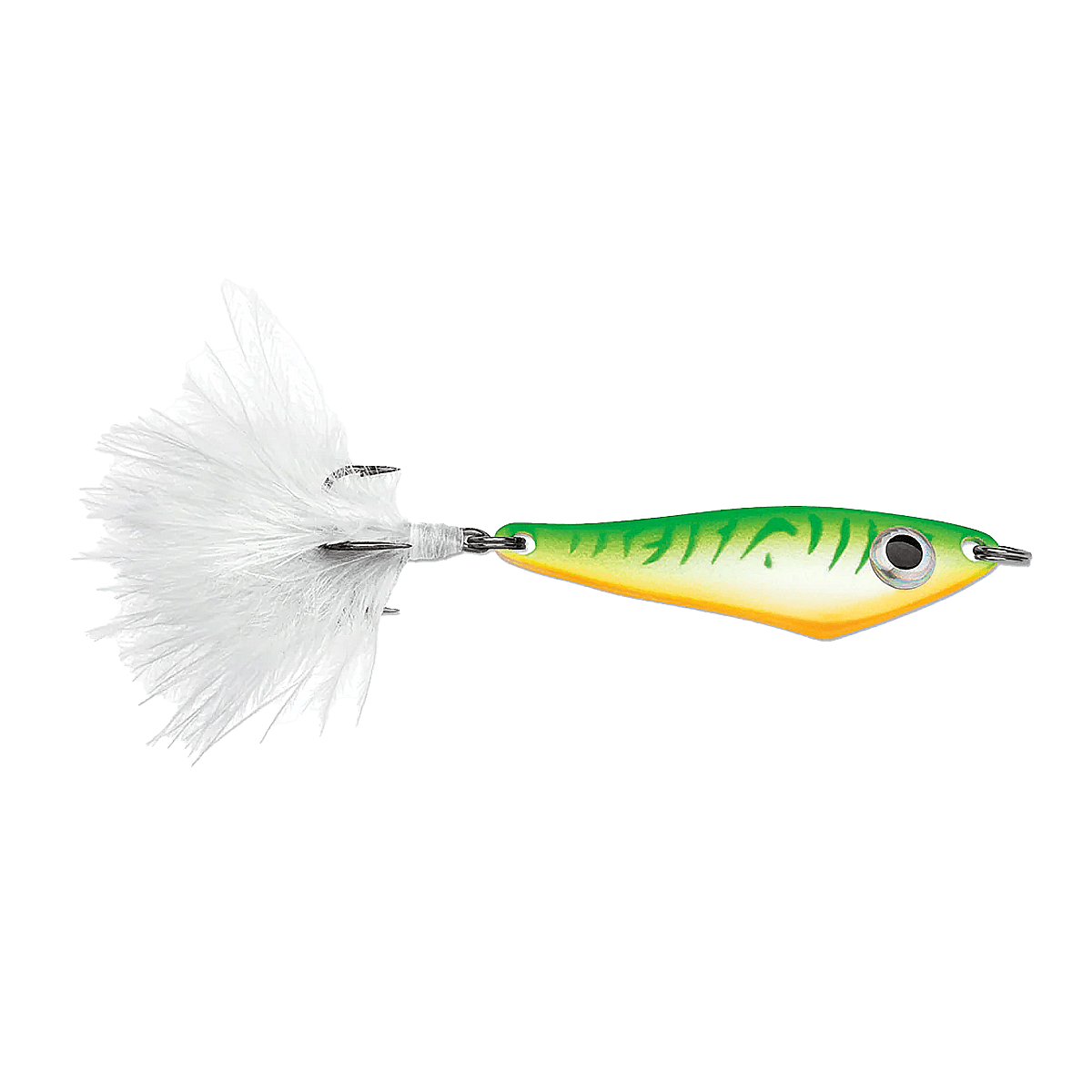 VMC HATCHET SPOON - 1/16oz - GLOW GREEN FIRE UV