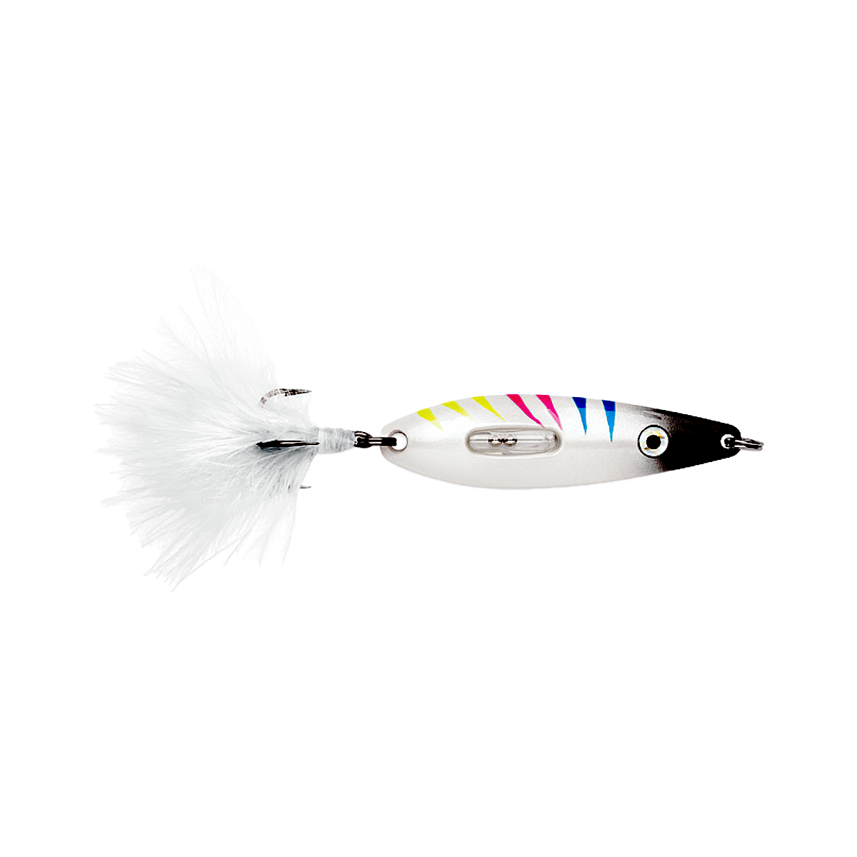 VMC RATTLING ROACH SPOON - 3/16 oz - GLOW BLACK WONDERBREAD