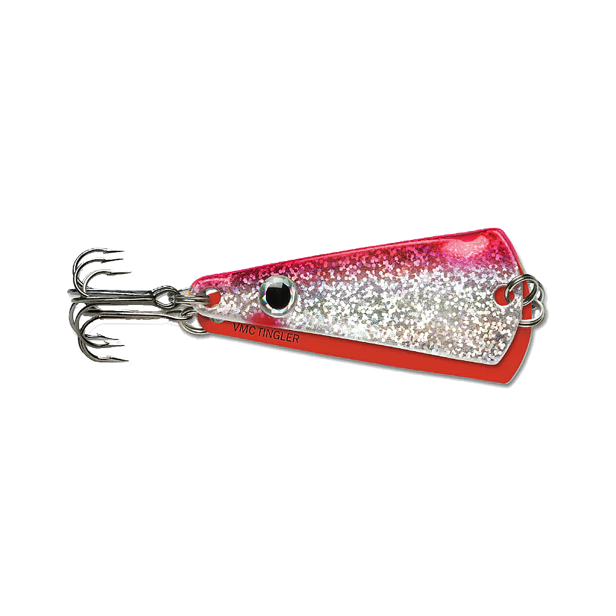 VMC TINGLER SPOON - 1/16oz - GLOW RED SHINER