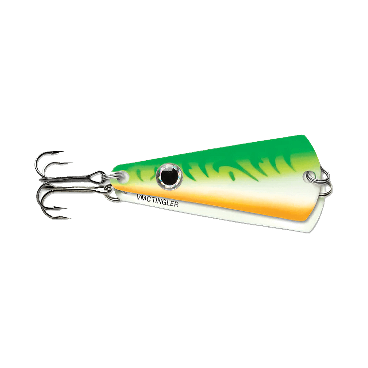 VMC TINGLER SPOON - 1/16oz - GLOW GREEN FIRE UV