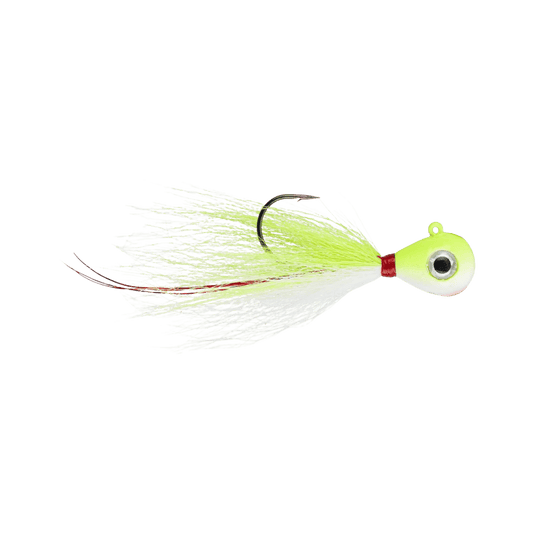 VMC BUCKTAIL JIG 2PK 1/4OZ - CHARTREUSE WHITE
