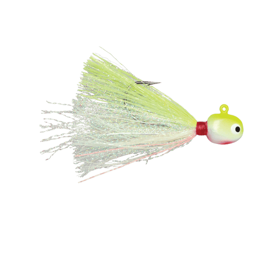 VMC HOT SKIRT GLOW JIG 1/32OZ - CHARTREUSE WHITE