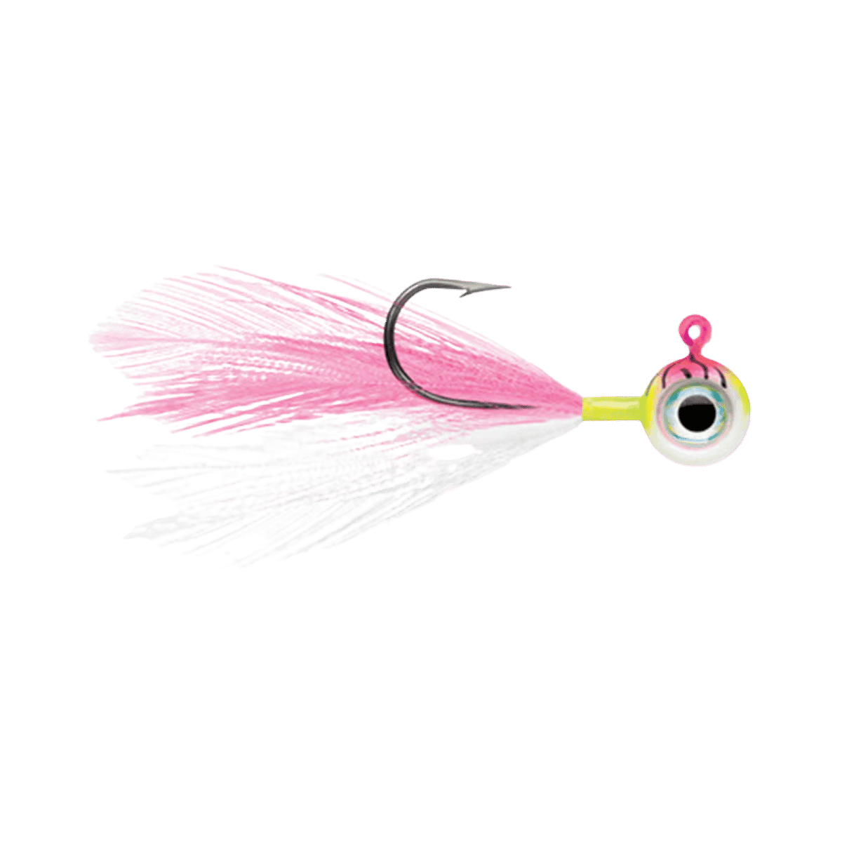 VMC MOON FLY JIG 1/32OZ  PINK FIRE UV