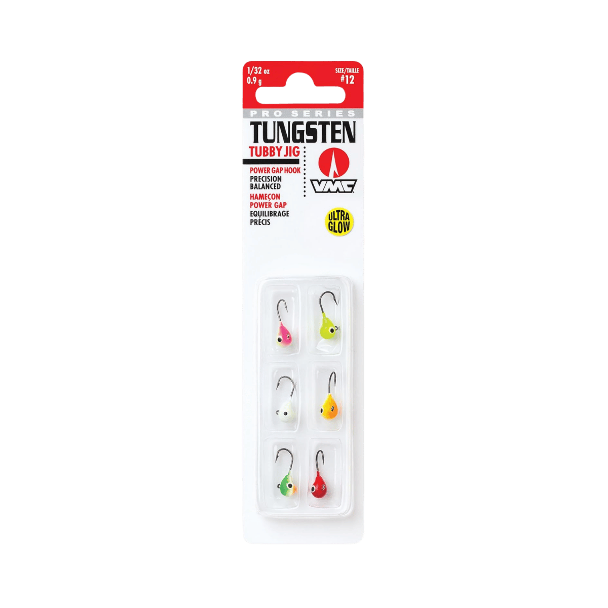 VMC TUNGSTEN TUBBY JIG 1/32OZ GLOW