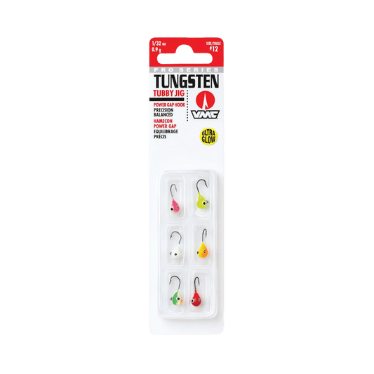 VMC TUNGSTEN TUBBY JIG 1/32OZ GLOW