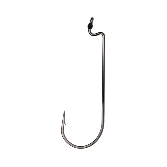 VMC WORM HOOK - #2/0 BLACK NICKEL 