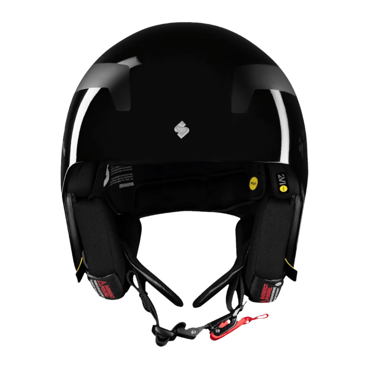 SWEET PROTECTION VOLATA 2VI MIPS RACE HELMET - BLACK_FRONT ANGLE