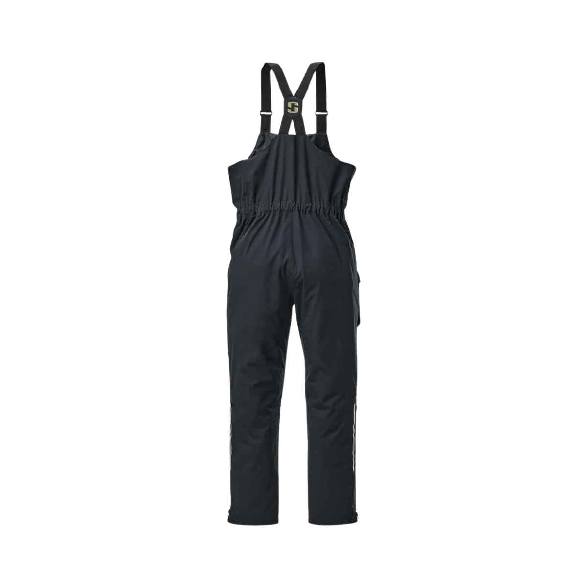 STRIKER BRANDS MEN'S VORTEX RAIN BIB REG BLACK BACK VIEW