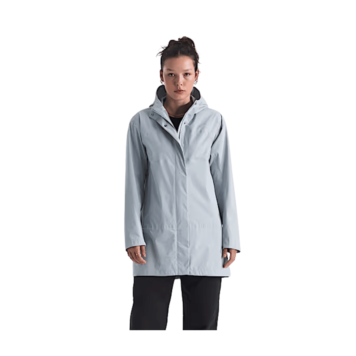 NORTH FACE WOMEN'S VOYAGER RAIN 3L PARKA - FROST GREY