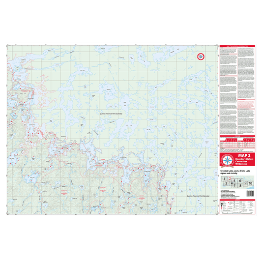 VOYAGEUR MAPS BWCA MAP 2 – LAC LA CROIX TO CROOKED LAKE