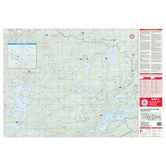 VOYAGEUR BWCA MAP 3 – ECHO TRAIL REGION - MAIN IMAGE