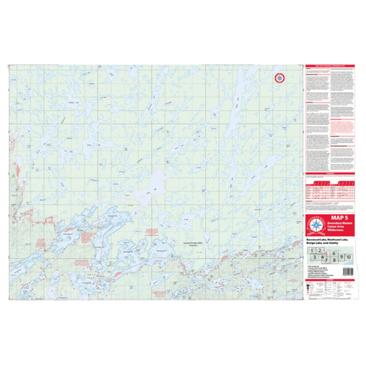 VOYAGEUR BWCA MAP 5 – BASSWOOD LAKE & CANADIAN BORDER - MAIN IMAGE