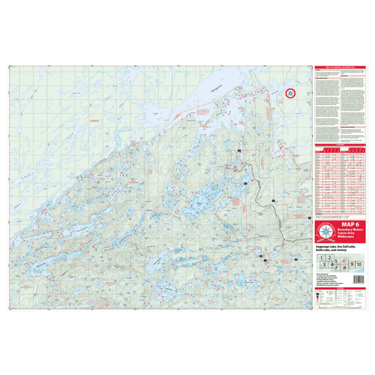 VOYAGEUR BWCA MAP 6 – WESTERN GUNFLINT TRAIL: SAGANAGA & SEAGULL LAKES - MAIN IMAGE