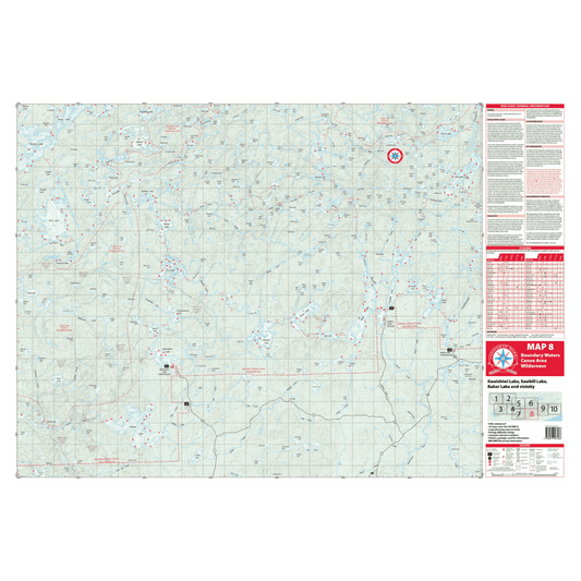 VOYAGEUR BWCA MAP 8 – SOUTHEAST BWCA: SAWBILL TRAIL ACCESS - MAIN IMAGE