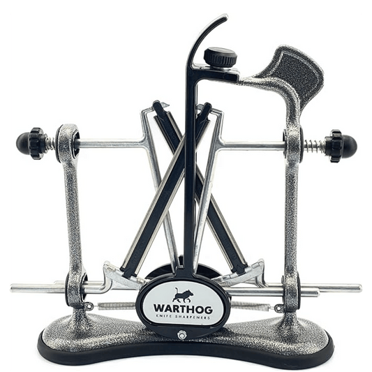 WARTHOG V-SHARP A4 KNIFE SHARPENER - GUN METAL GREY_ FRONT ANGLE