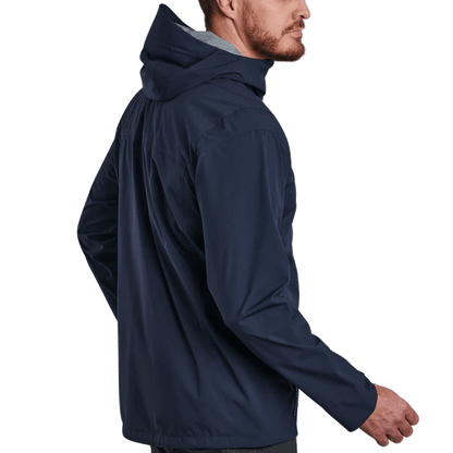 KUHL STRETCH VOYAGR RAIN JACKET - PIRATE BLUE SIDE