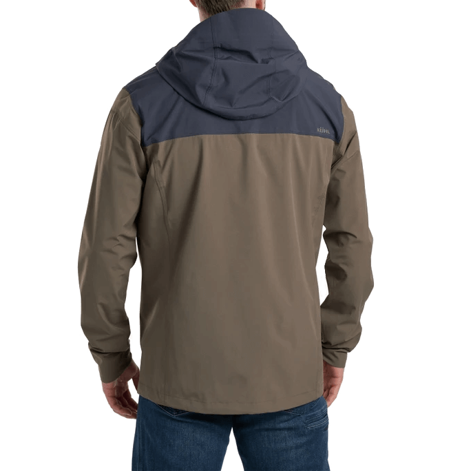 KUHL STRETCH VOYAGR RAIN JACKET - DRIFTWOOD BACK