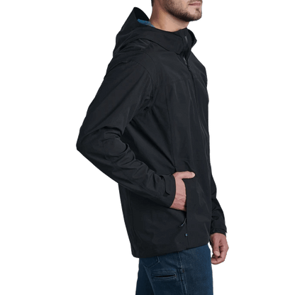 KUHL STRETCH VOYAGR RAIN JACKET - RAVEN SIDE