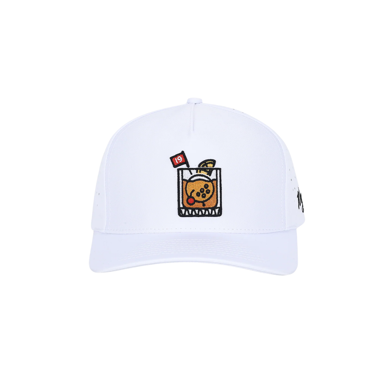 WAGGLE GOLF 19TH HOLE HAT WHITE