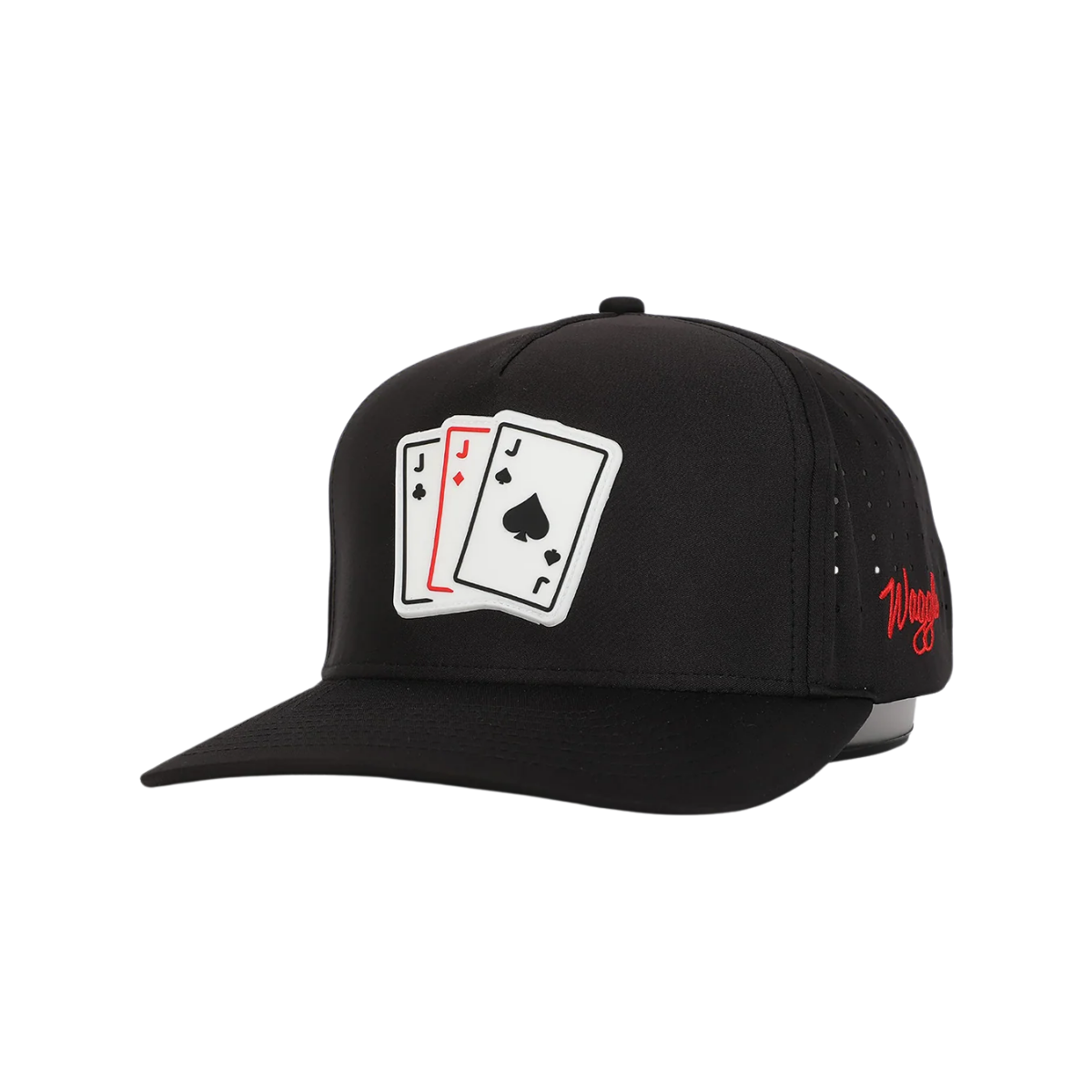 WAGGLE GOLF 3 JACK HAT BLACK