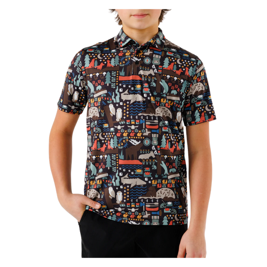 WAGGLE GOLF B INTO THE WILD POLO BLACK