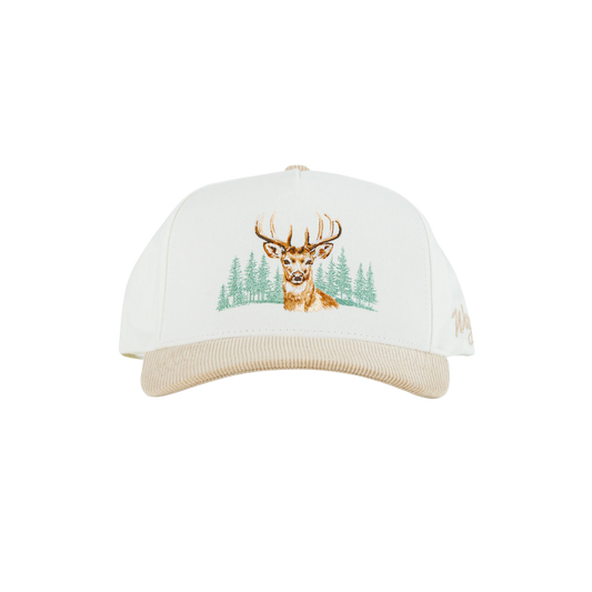 WAGGLE GOLF BAYOU CORDUROY BRIM HAT WHITE