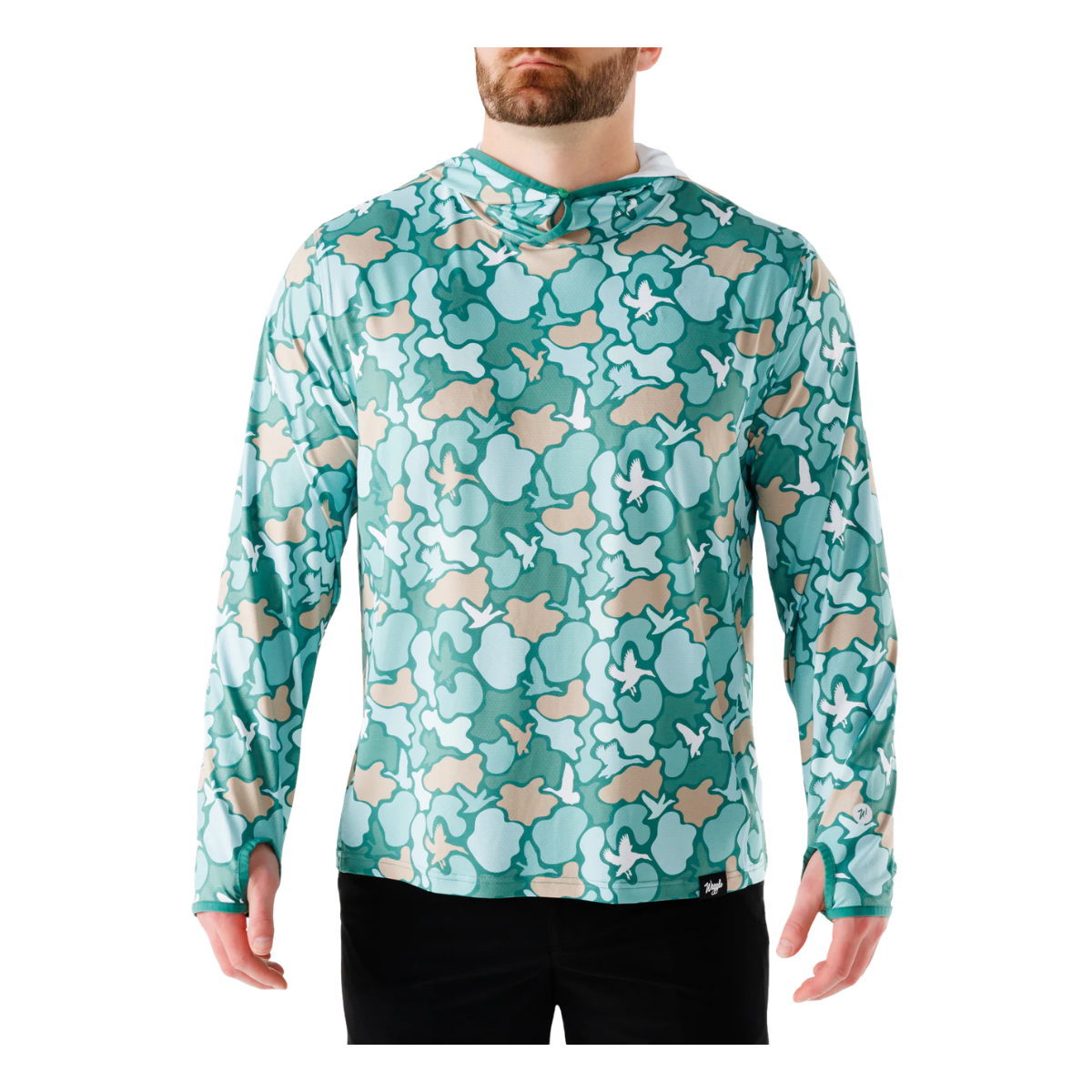 WAGGLE GOLF DUCK AND COVER FTHRLGHT HOODIE GREEN