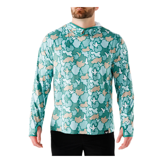 WAGGLE GOLF DUCK AND COVER FTHRLGHT HOODIE GREEN