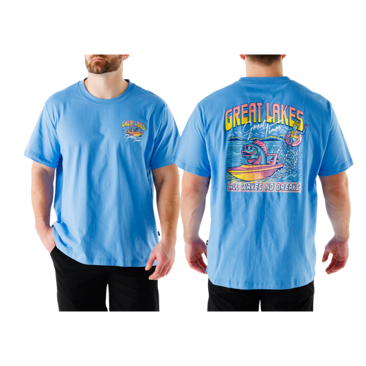 WAGGLE GOLF GREAT LAKES GREAT TIMES TEE BLUE