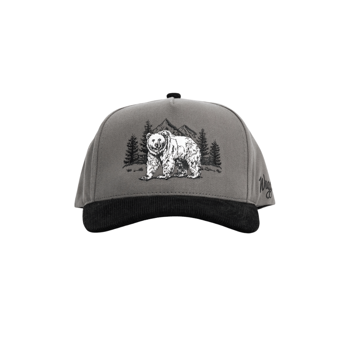 WAGGLE GOLF GRIZZ CORDUROY BRIM HAT GREY