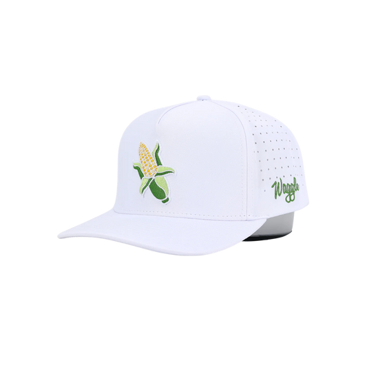 WAGGLE GOLF HUSKER HAT WHITE