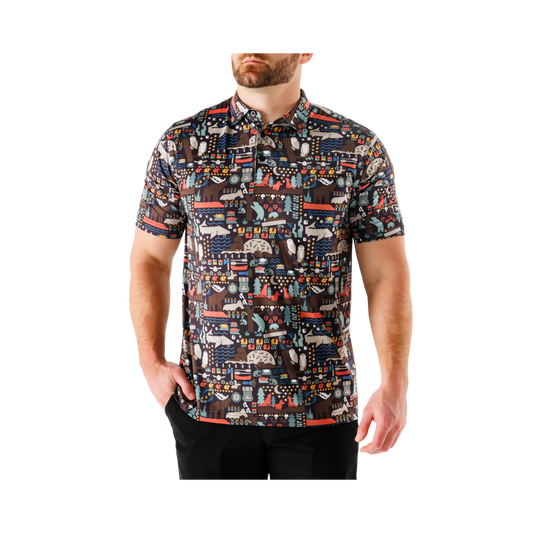 WAGGLE GOLF INTO THE WILD POLO BLACK