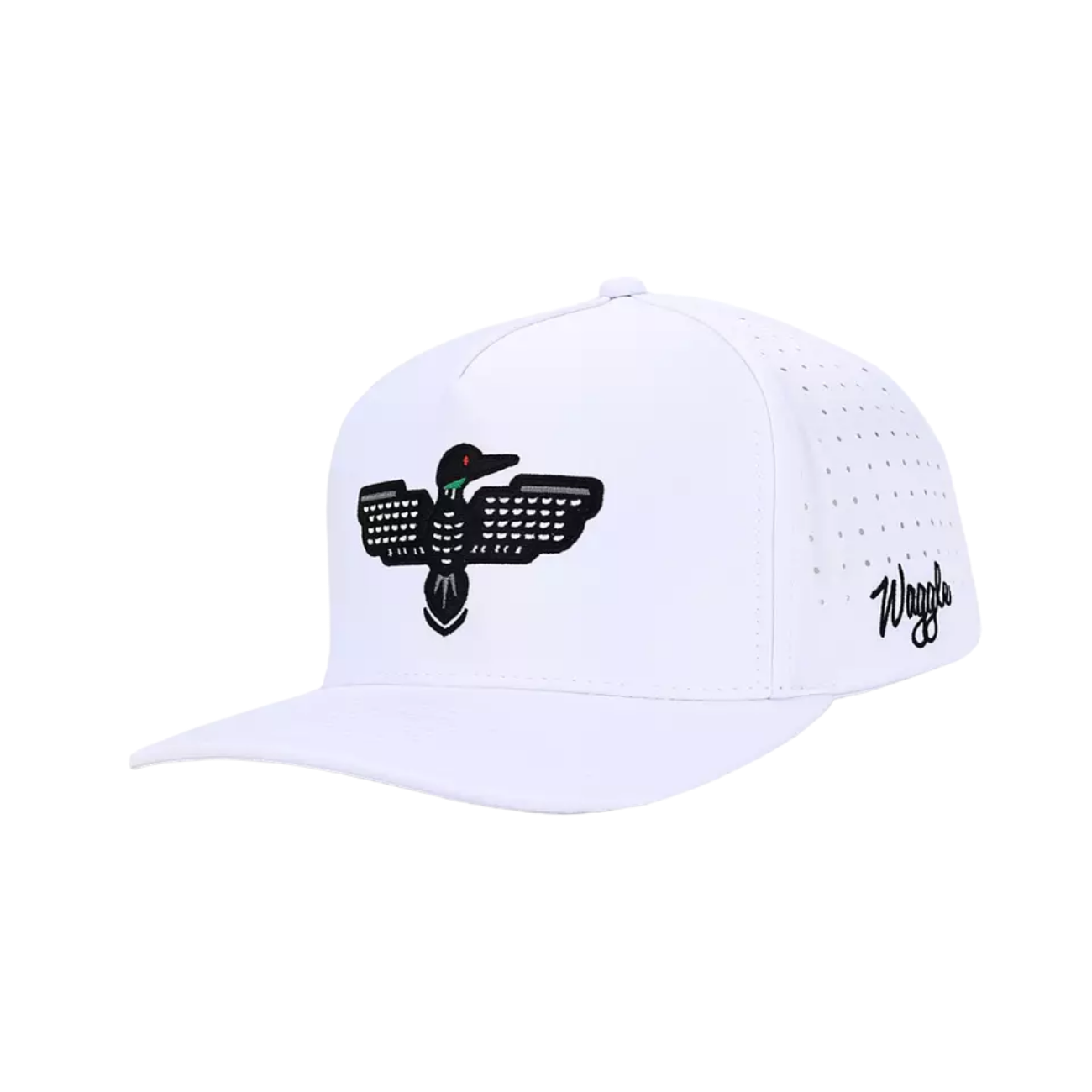 WAGGLE GOLF LOON LAKE 3.0 HAT WHITE