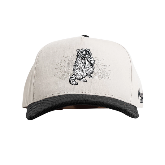 WAGGLE GOLF TRASH BANDIT CORDUROY BRIM HAT GRAY
