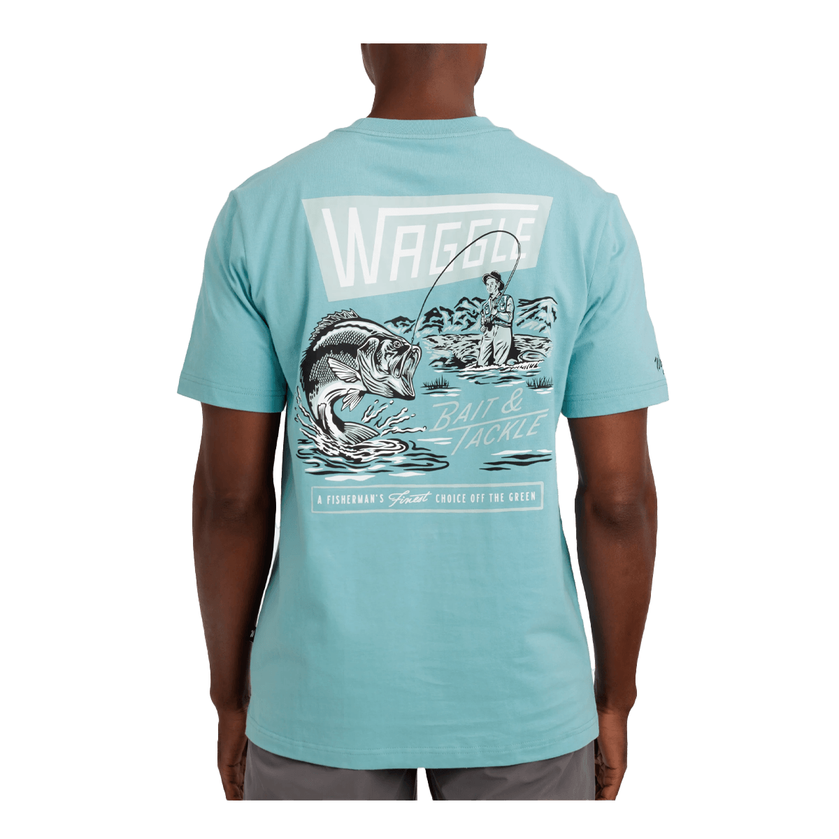 WAGGLE BAIT & TACKLE SS T-SHIRT - BACK VIEW