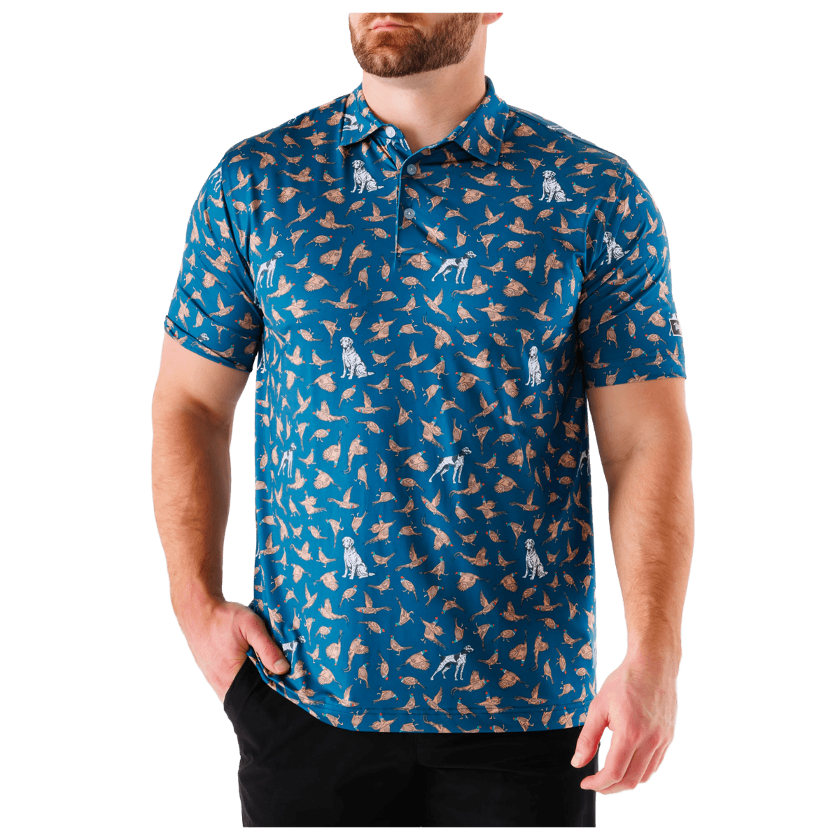 WAGGLE BIRD DOG POLO - FRONT VIEW