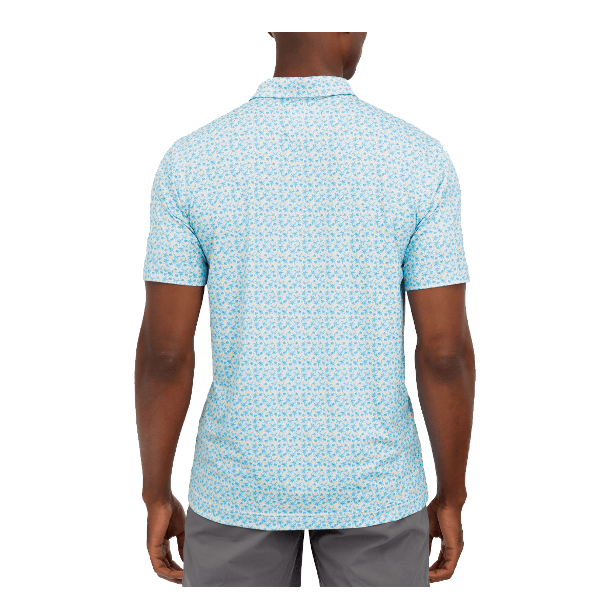 WAGGLE PINA PARADISE MENS' CLASSIC POLO - BACK VIEW