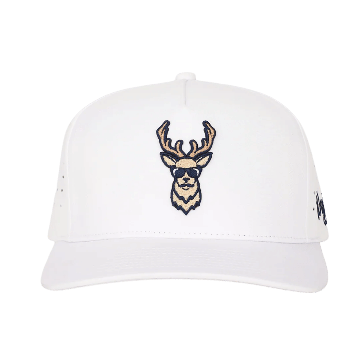 WAGGLE GOLF KENTUCKY BUCK HAT - WHITE_FRONT VIEW