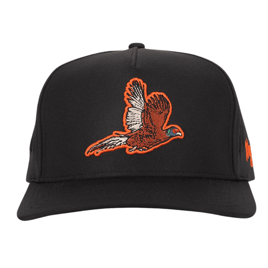 WAGGLE GOLF PHEASANT HAT - BLACK