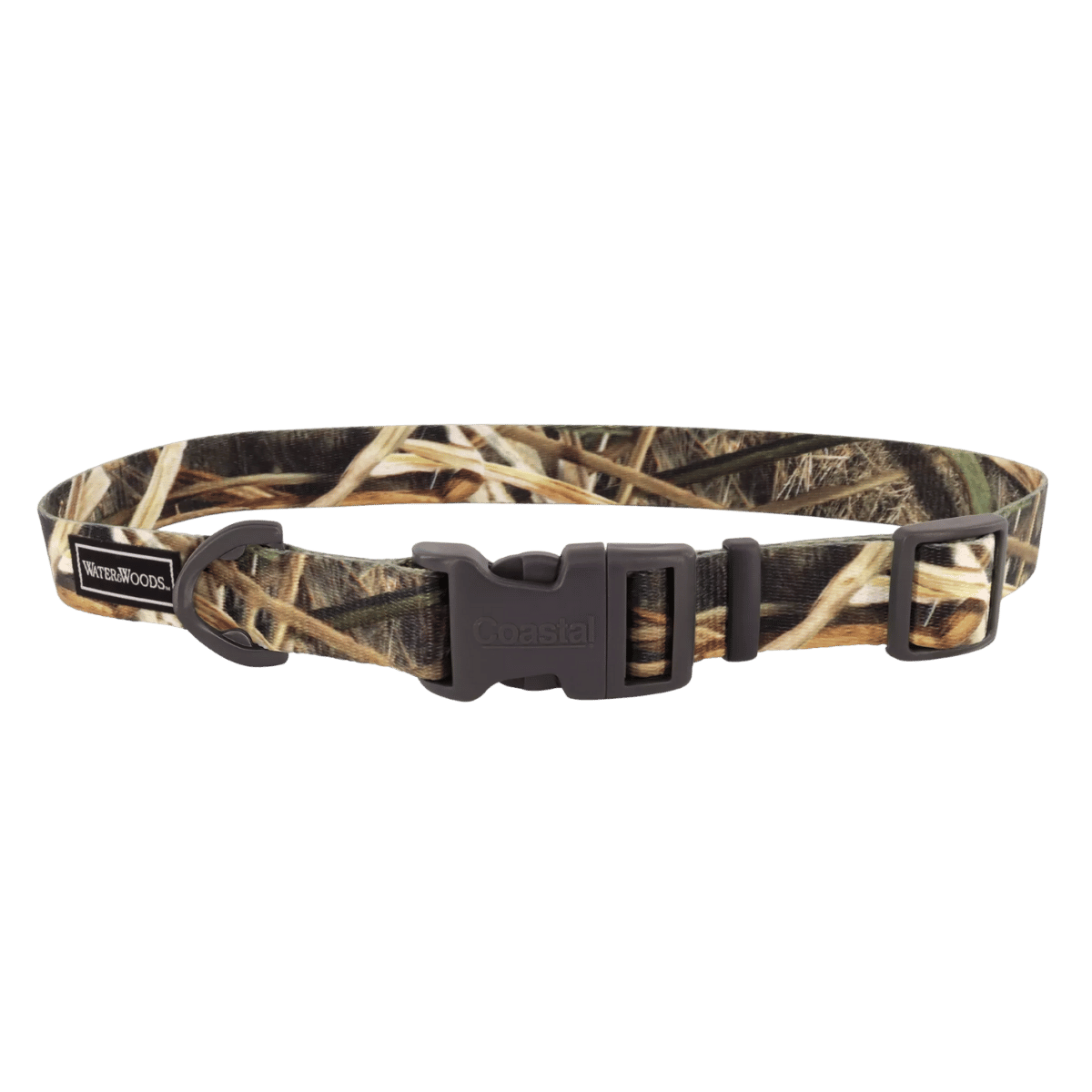WATER & WOODS ADJUSTABLE DOG COLLAR - 14" - 20" - SHADOW GRASS BLADES