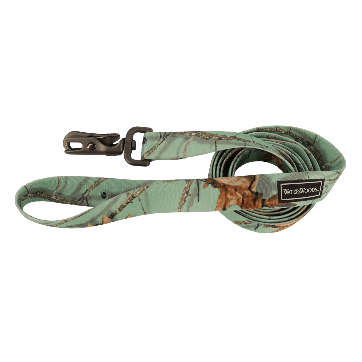 WATER & WOODS PATTERNED DOG LEASH - 6 FT - COUNTRY ROOTS EQUINOX