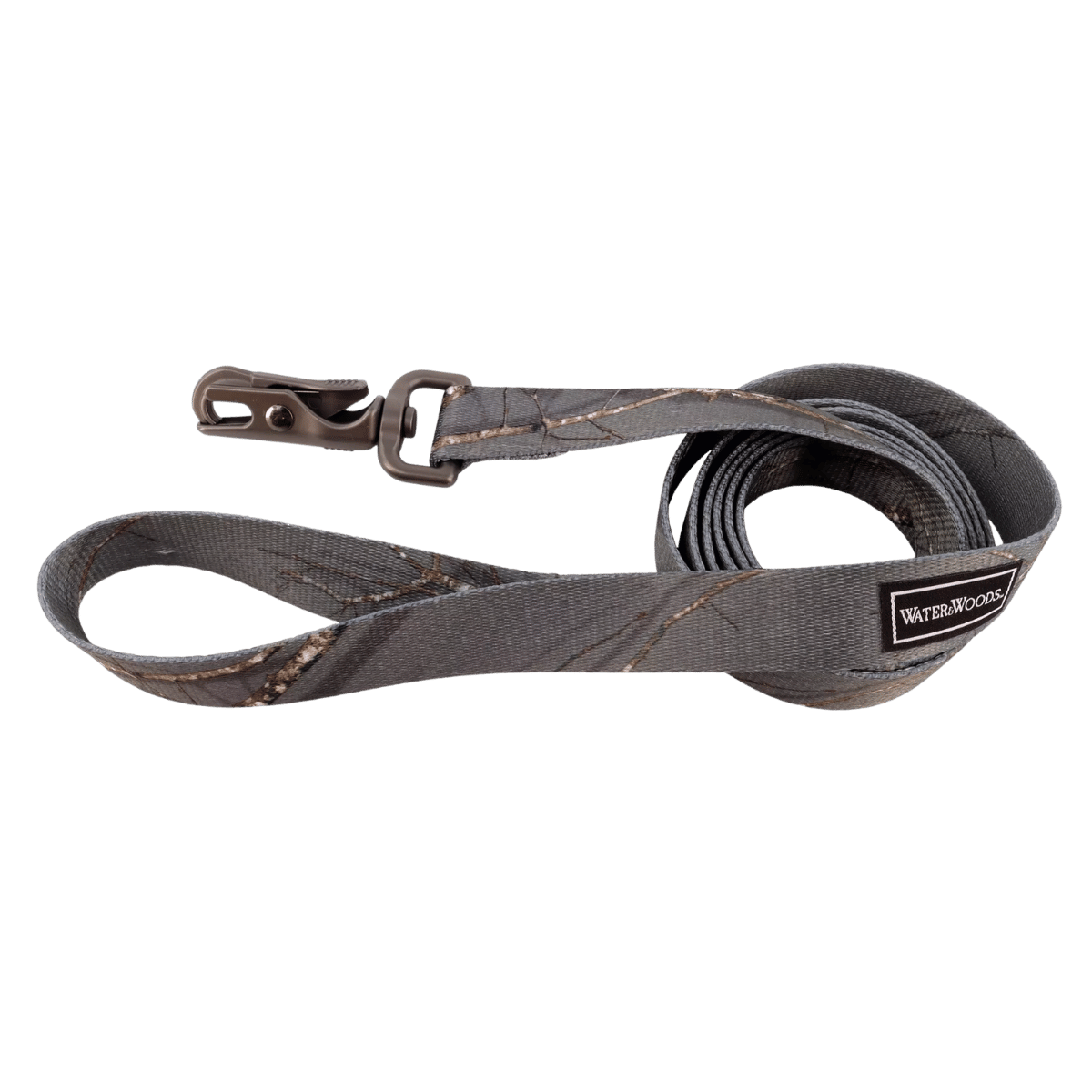 WATER & WOODS PATTERNED DOG LEASH - 6FT - COUNTRY ROOTS EVERGREEN