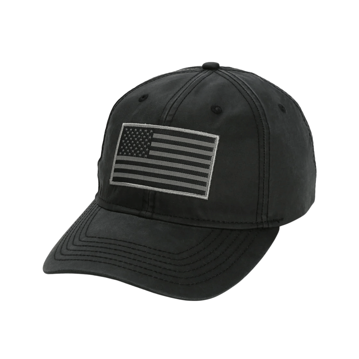 PARAMOUNT PATRIOT WAX CLOTH CAP - BLACK