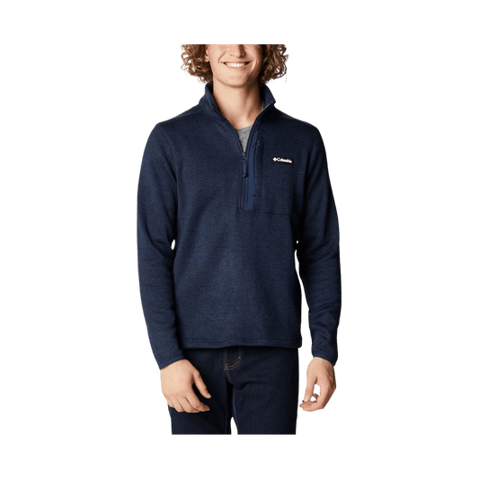 COLUMBIA MEN'S SWEATER WEATHER HALF ZIP - NAVY