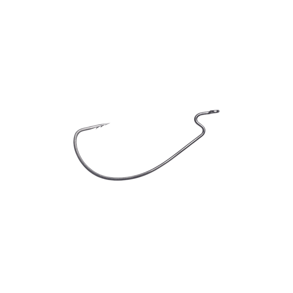 VMC FASTGRIP WIDE WORM HOOK 15PK #1/0 - BLACK NICKEL