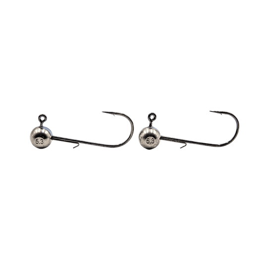 WIDOW MAKER LURES ROUND TUNGSTEN JIG HEAD 2PACK - NICKEL