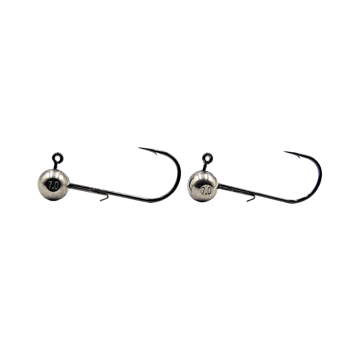WIDOW MAKER LURES ROUND TUNGSTEN JIG HEAD 2PACK - NICKEL