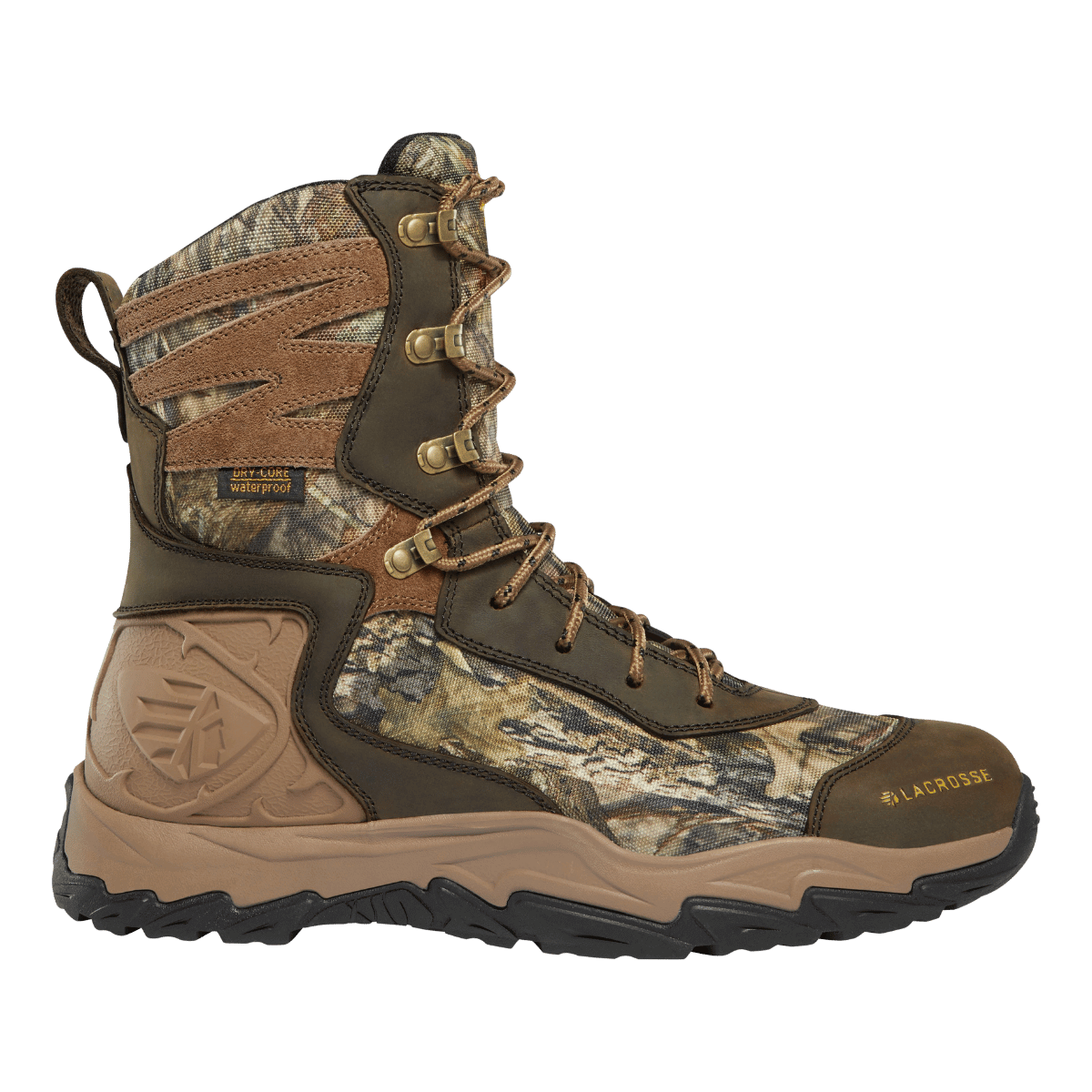 LACROSSE MEN'S WINDROSE 8" 1000G INSULATED MEDIUM BOOTS - REALTREE EDGE - LEFT ANGLE