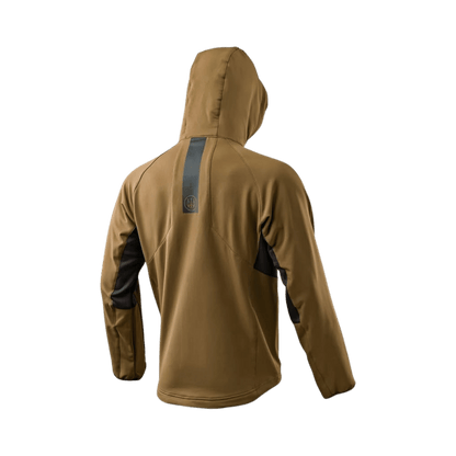 BERETTA MEN'S WINDSTRYKE FULL ZIP LINED HOODY_OTTER_1 back view