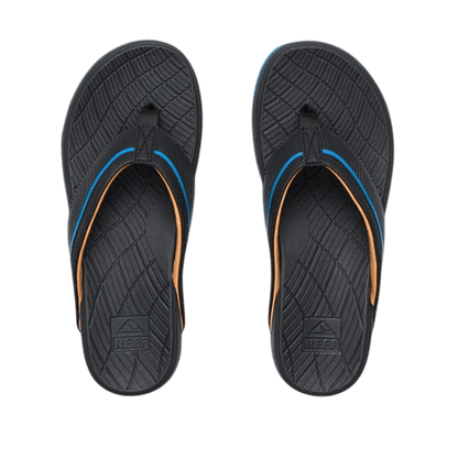 REEF KIDS' WINDSWELL FLIP - BLACK/BLUE - TOP VIEW